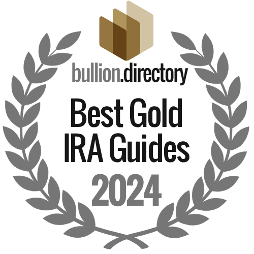 best gold ira guides award badge
