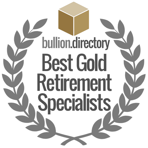 best gold ira company award badge