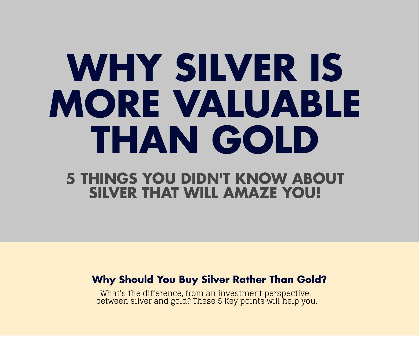 silver info part 1