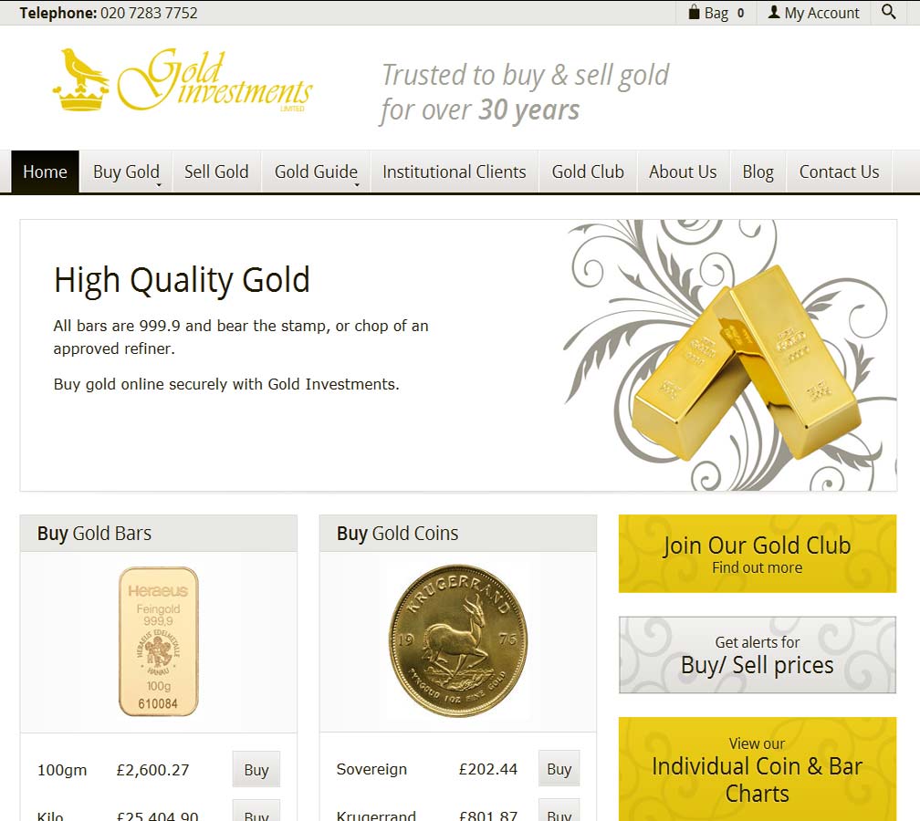 Gold Investments Ltd reviews ratings and company details