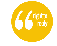 right to reply service