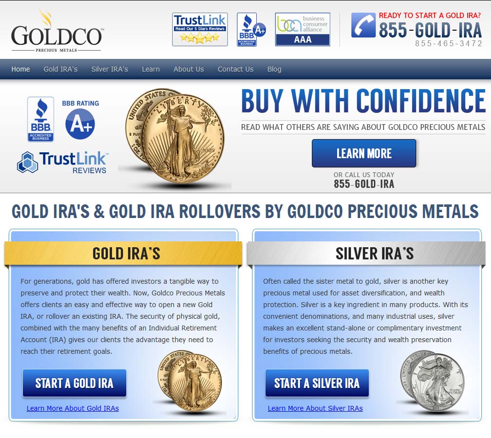 Goldco Precious Metals reviews, ratings & company details